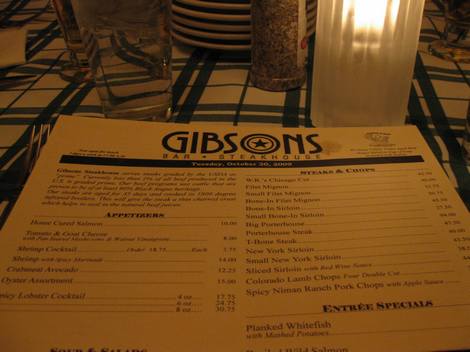 Gibsons, Chicago